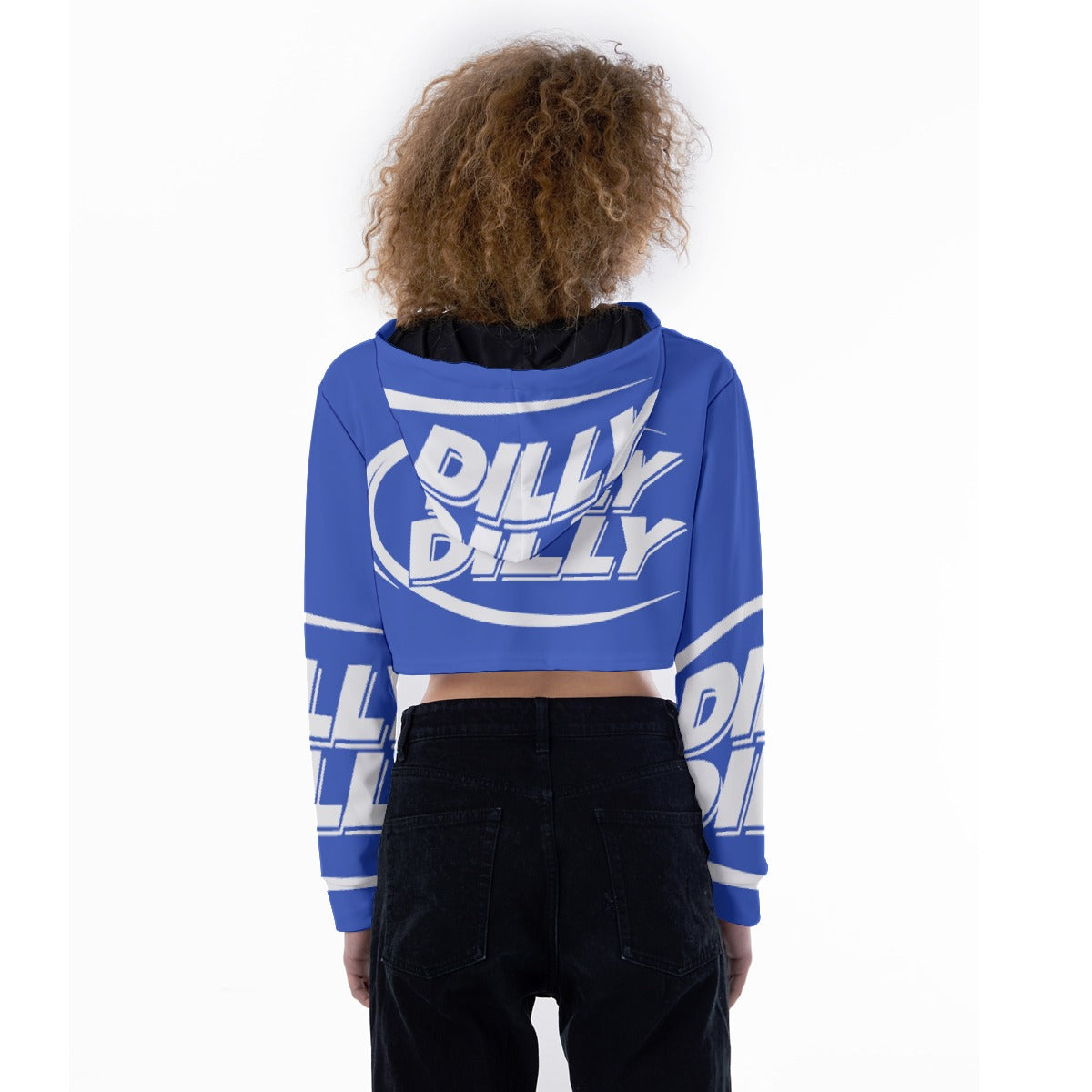 All-Over Print Women's Crop Top Hoodie