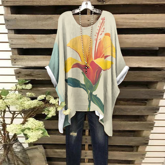 All-Over Print Women's Bat Sleeve Shirt