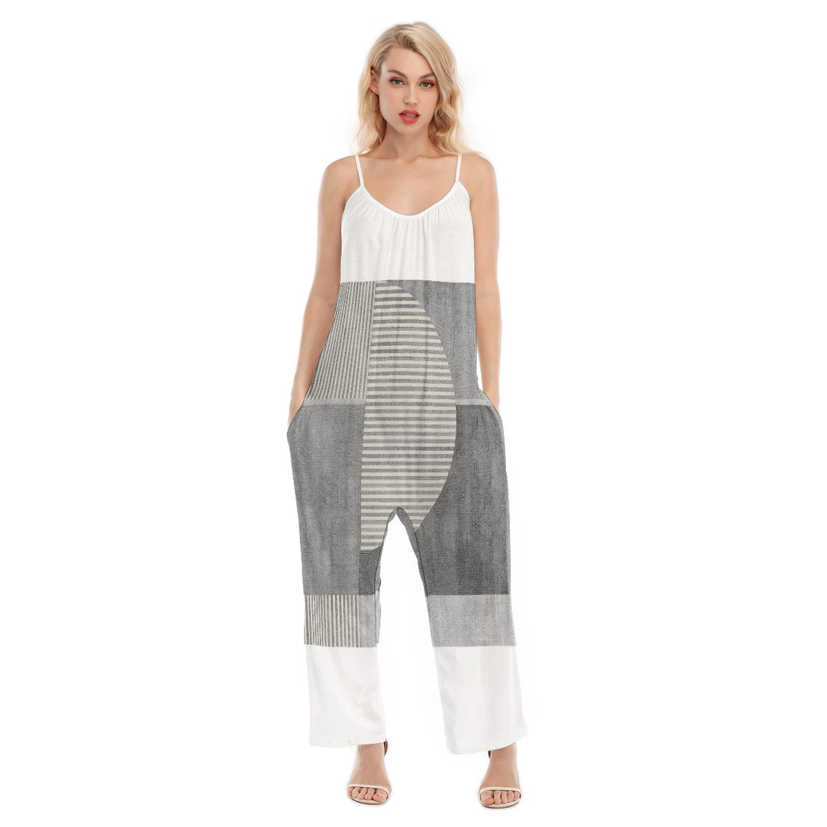 All-Over Print Women's Loose Cami Jumpsuit