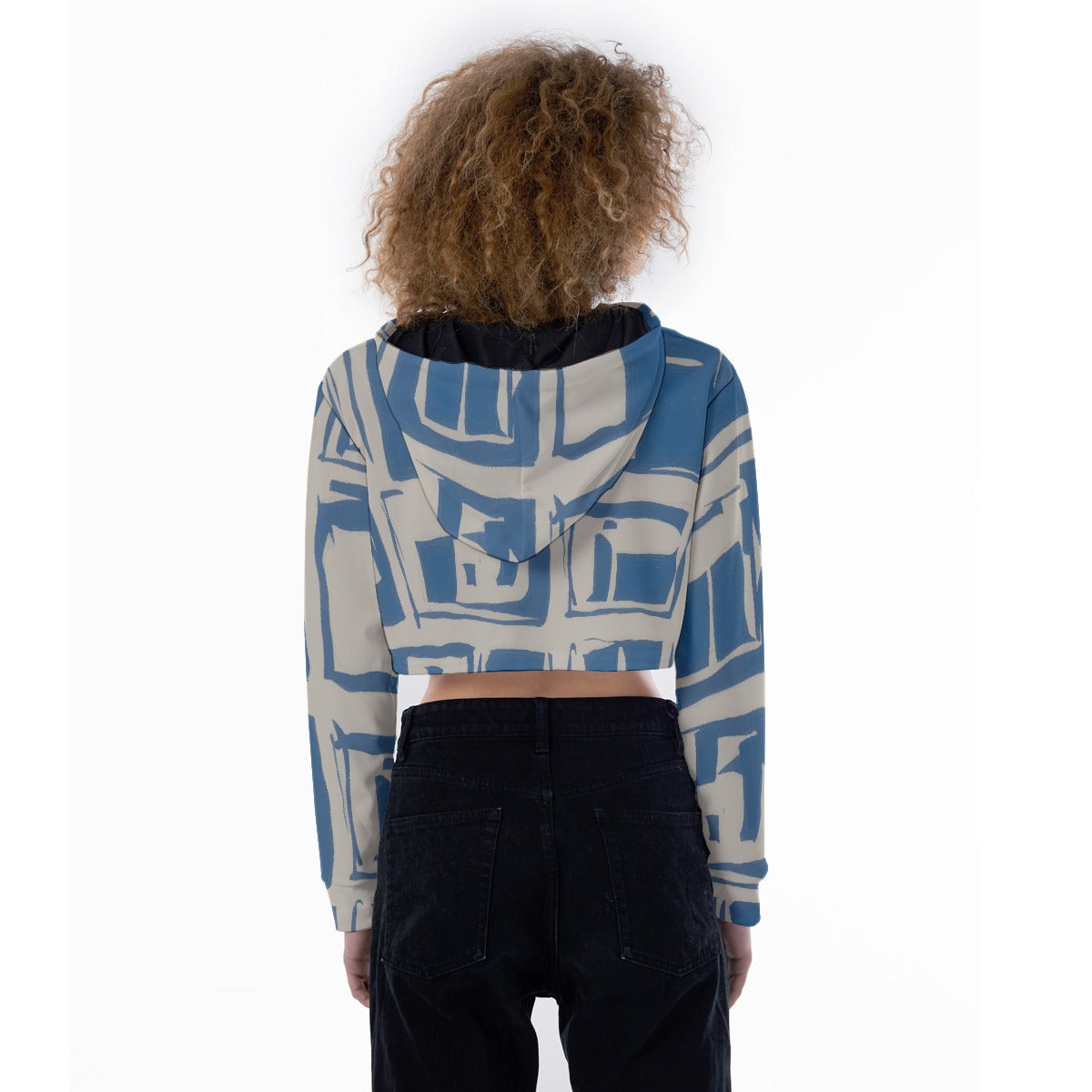 All-Over Print Women's Crop Top Hoodie