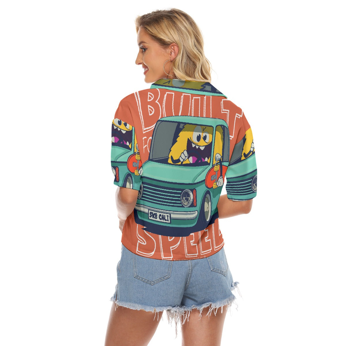 All-Over Print Women's V-neck Shirts