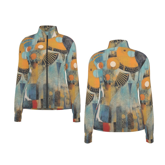 All-Over Print Women's Long Sleeve Thumbhole Jacket