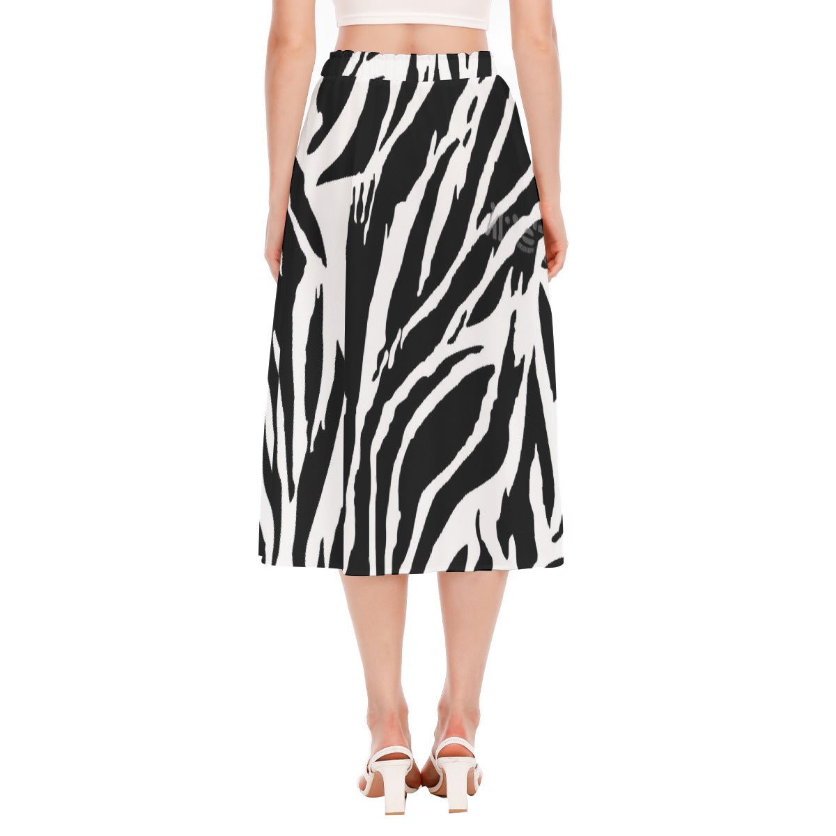 All-Over Print Women's Long Section Chiffon Skirt