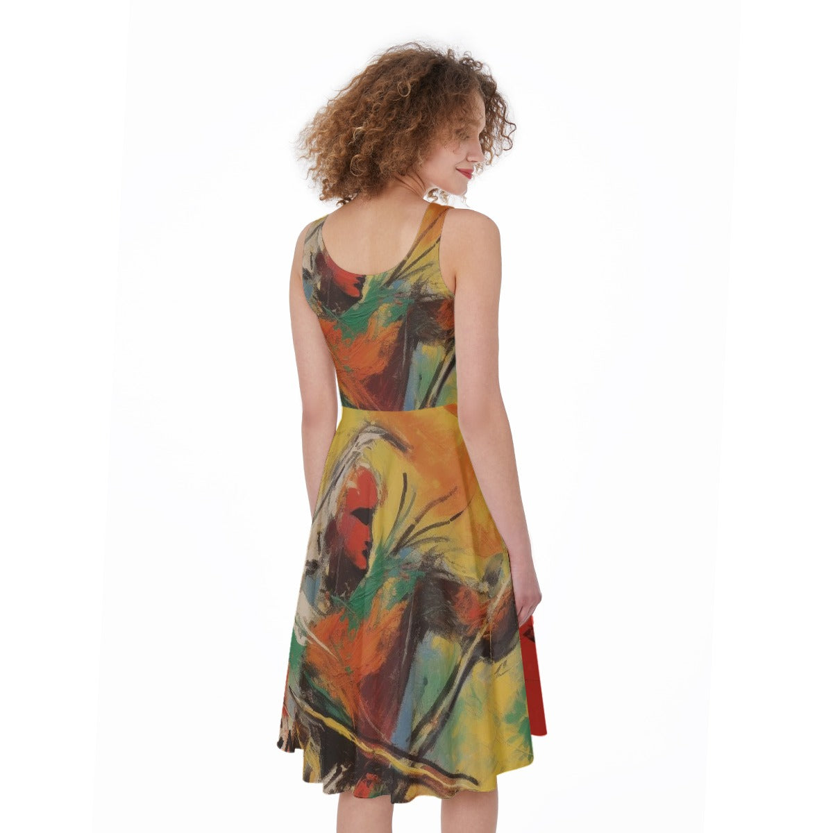 All-Over Print Women's Sleeveless Dress