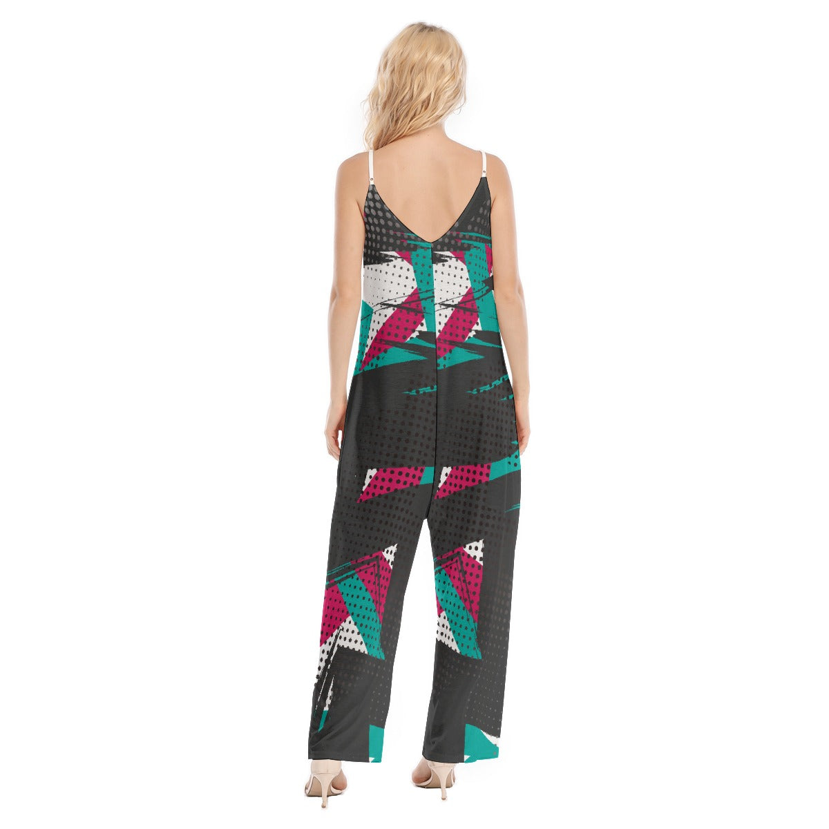All-Over Print Women's Loose Cami Jumpsuit