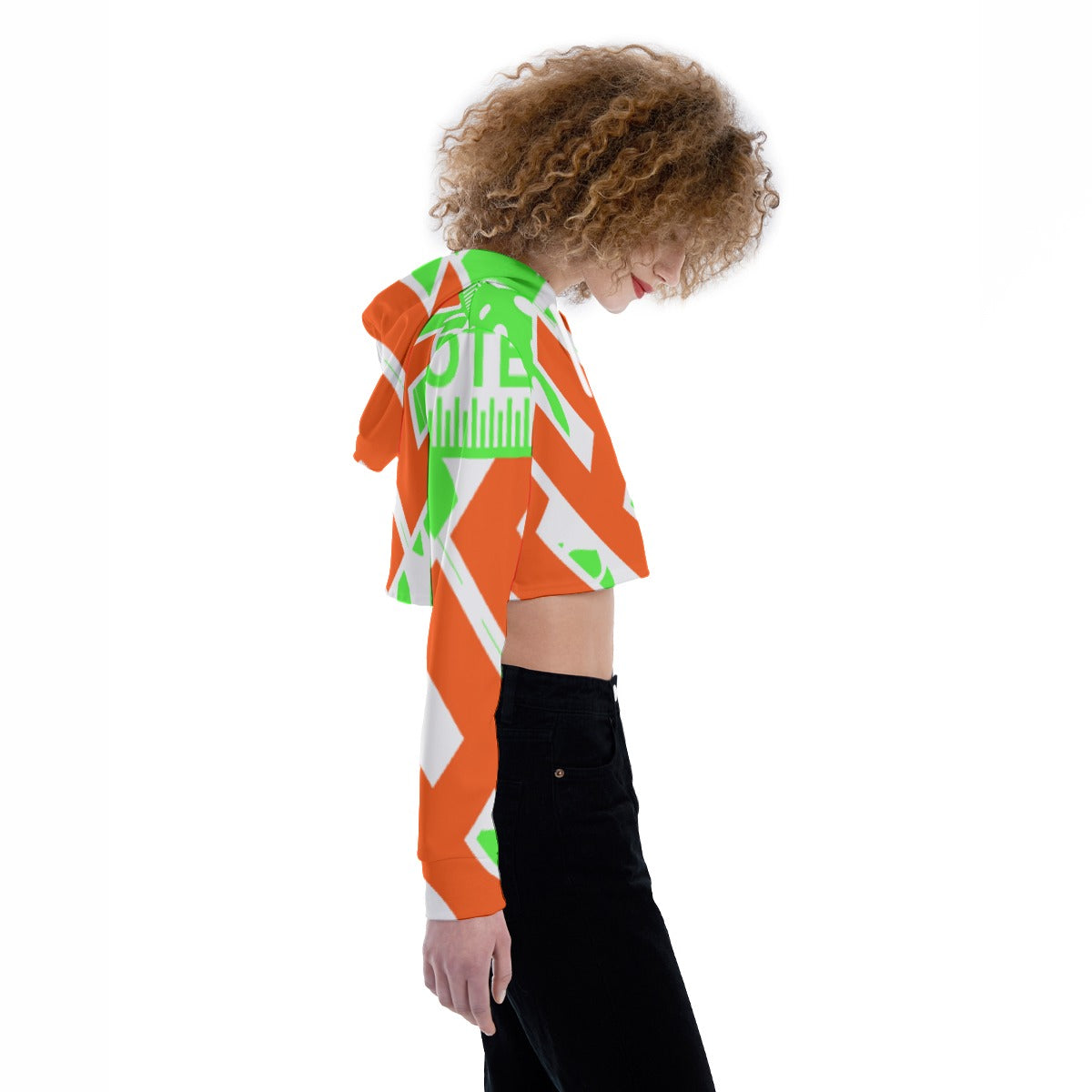 All-Over Print Women's Crop Top Hoodie