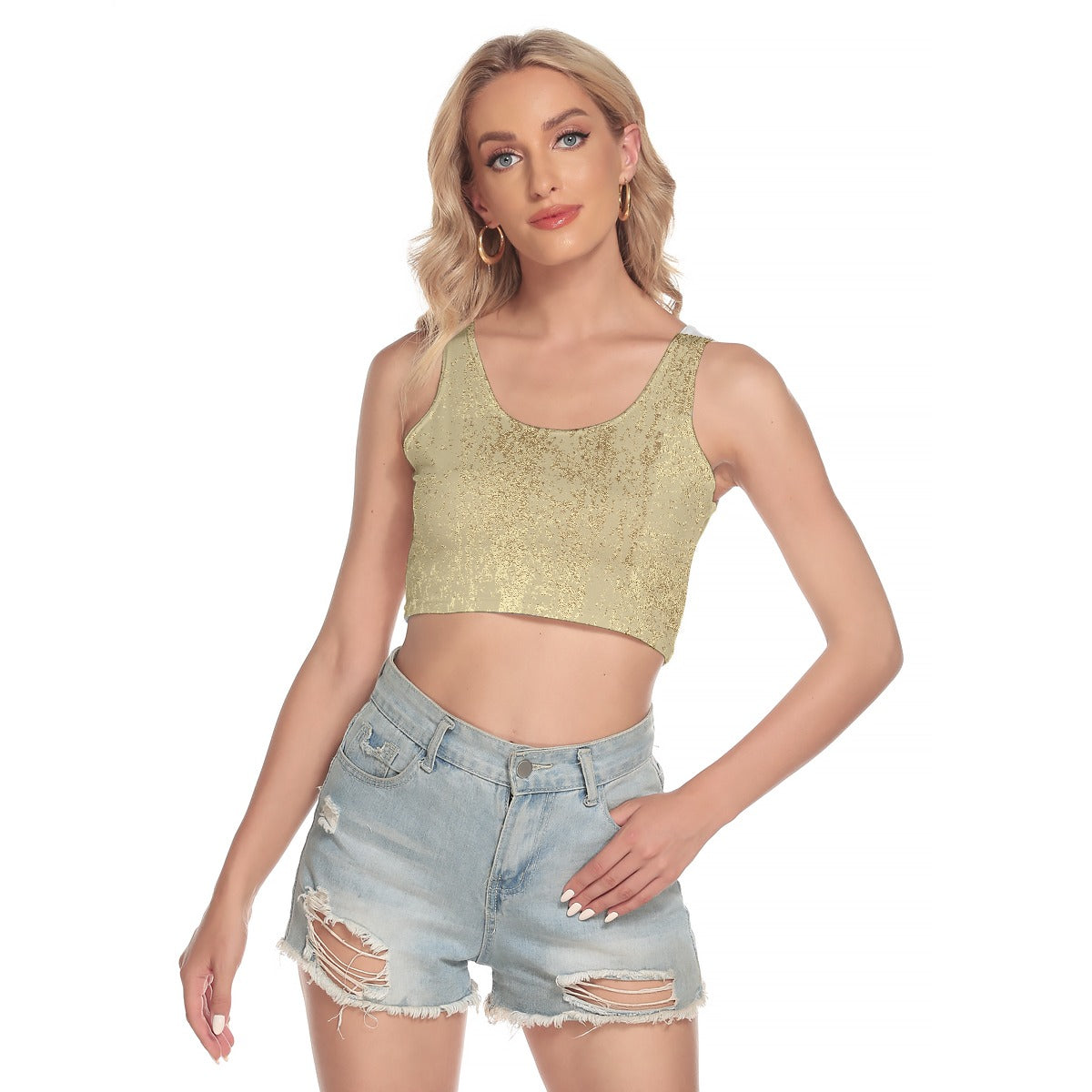 All-Over Print Women's Sport Crop Tank Top