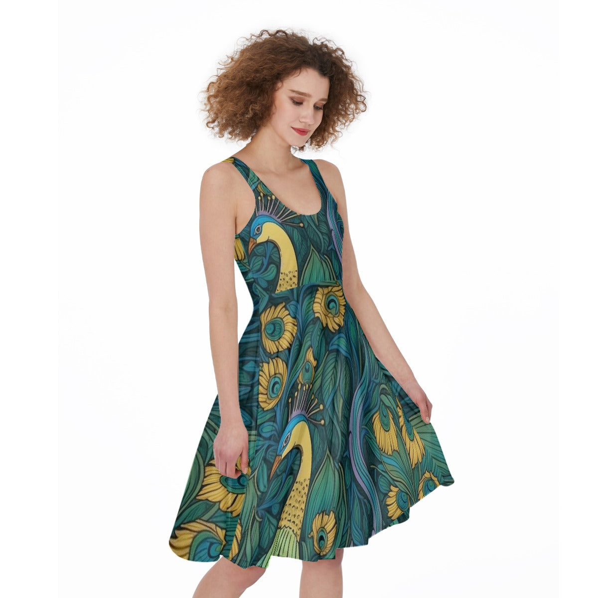 All-Over Print Women's Sleeveless Dress