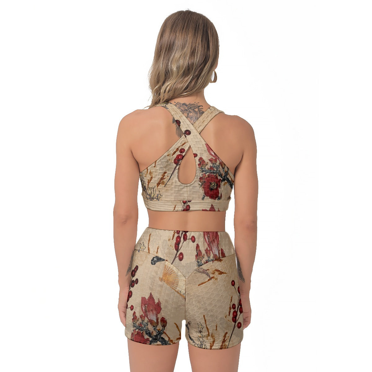 All-Over Print Women's Sports Bra Suit