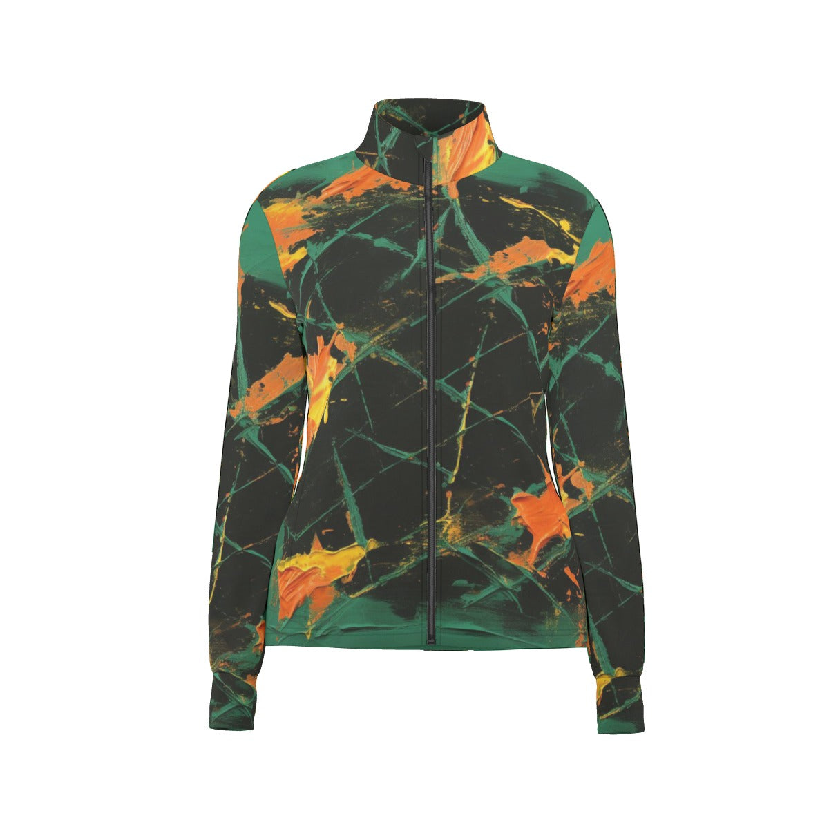All-Over Print Women's Long Sleeve Thumbhole Jacket