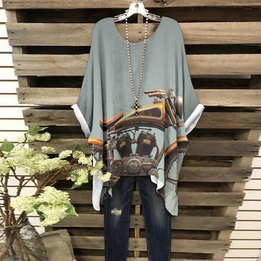 All-Over Print Women's Bat Sleeve Shirt