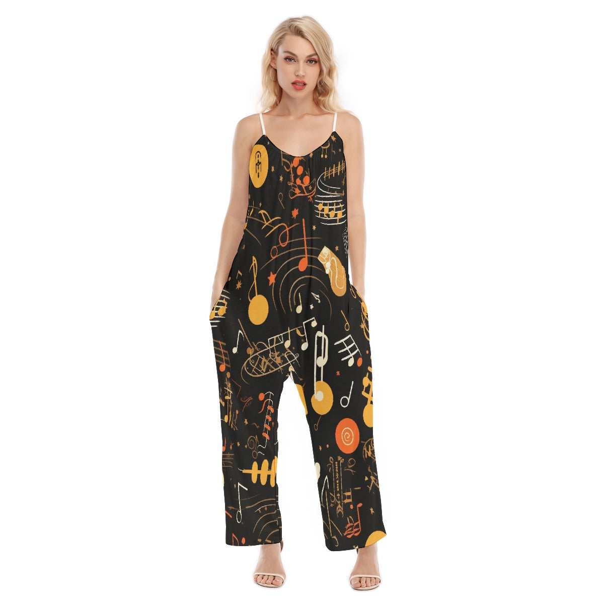 All-Over Print Women's Loose Cami Jumpsuit