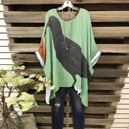 All-Over Print Women's Bat Sleeve Shirt