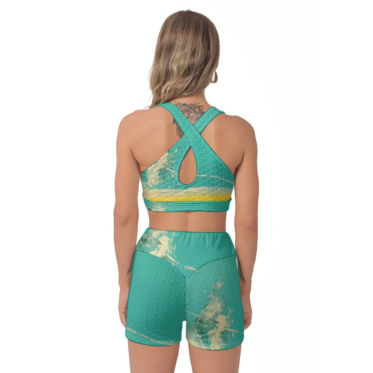 All-Over Print Women's Sports Bra Suit