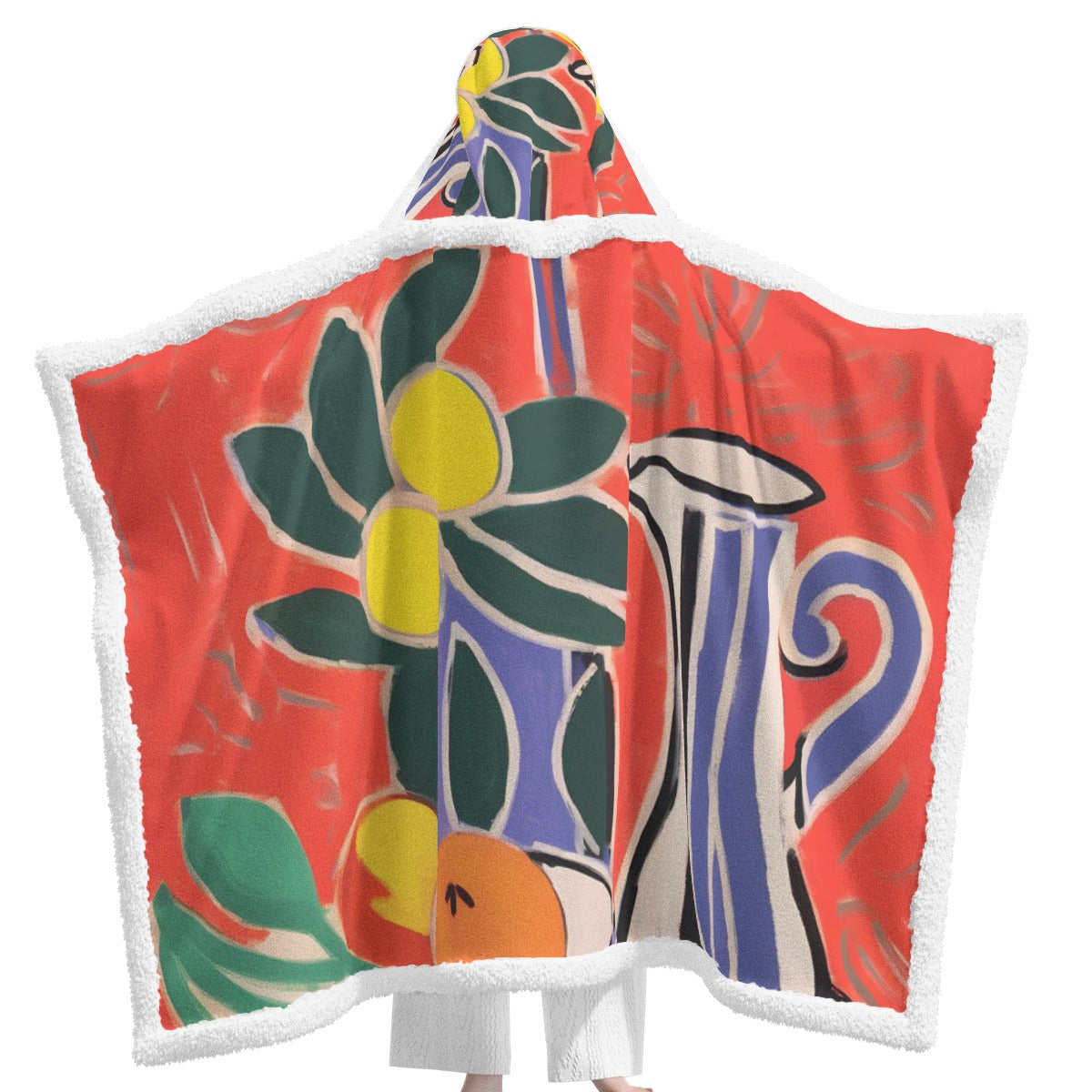 All-Over Print Unisex Wearable Hooded Blanket