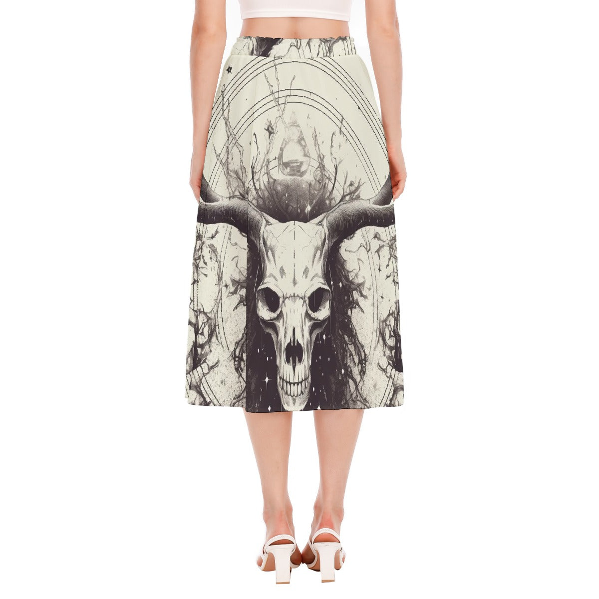 All-Over Print Women's Long Section Chiffon Skirt