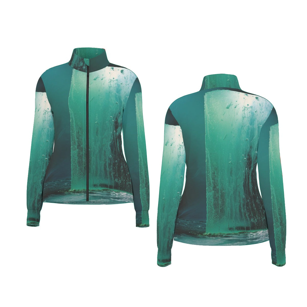 All-Over Print Women's Long Sleeve Thumbhole Jacket