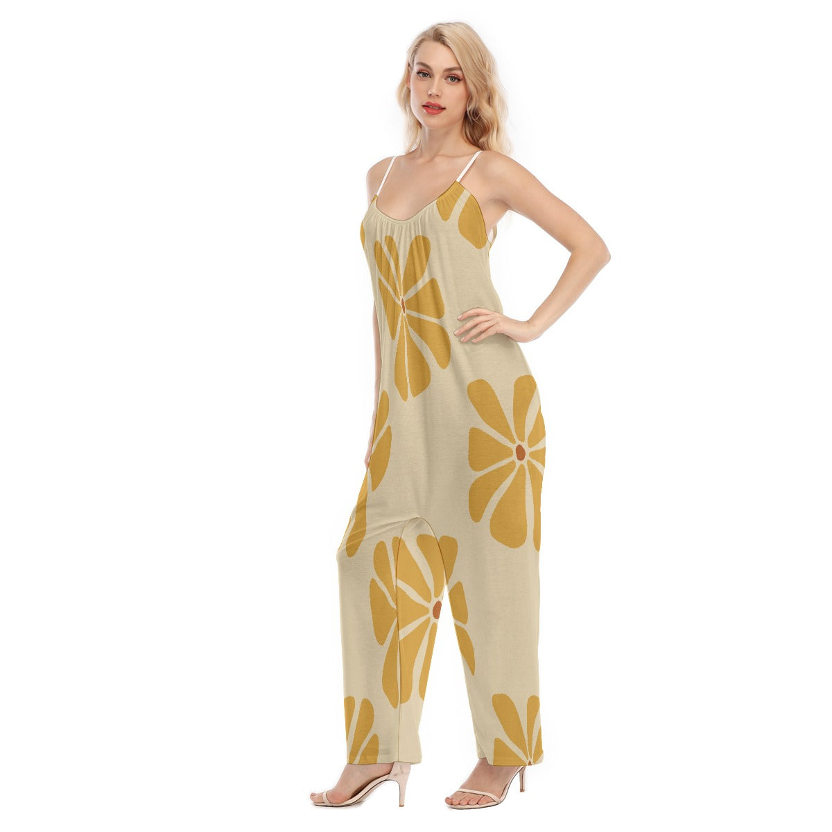 All-Over Print Women's Loose Cami Jumpsuit