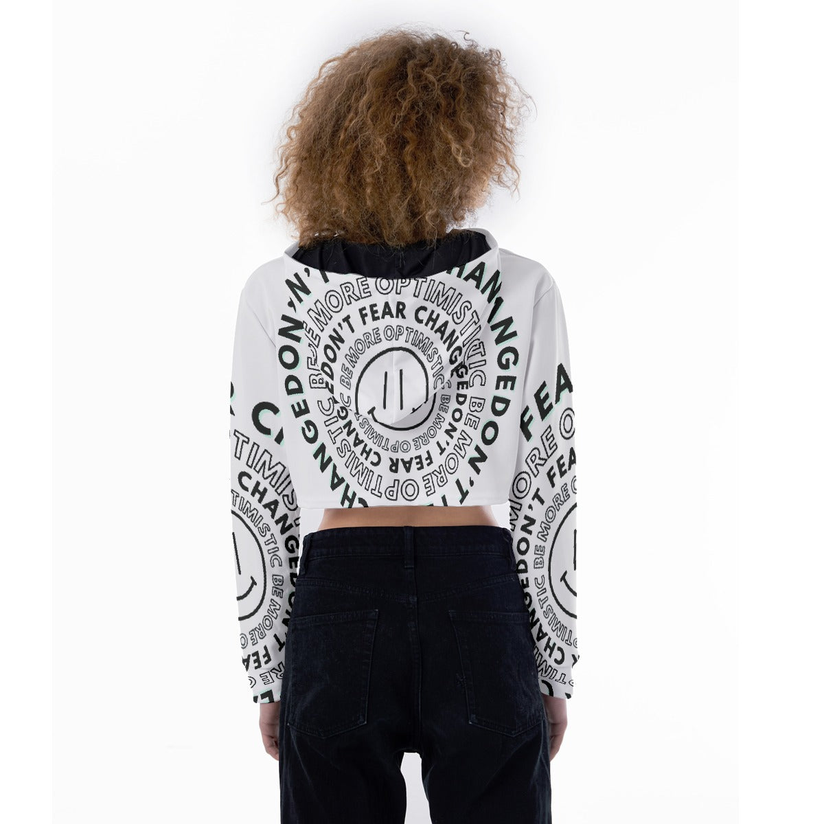 All-Over Print Women's Crop Top Hoodie