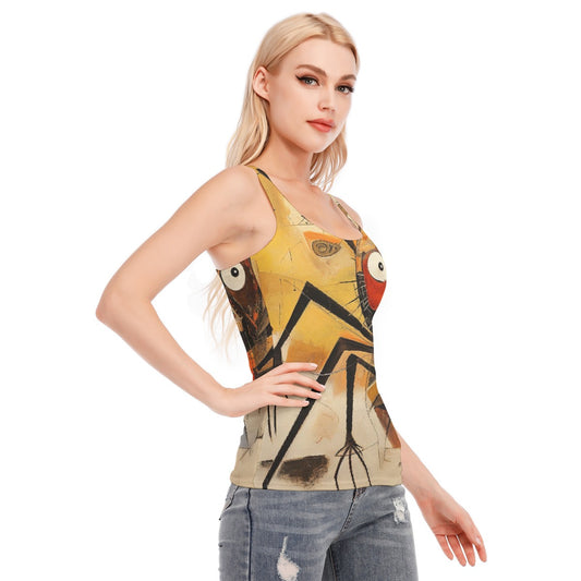 All-Over Print Women's Racer Vest | 190GSM Cotton