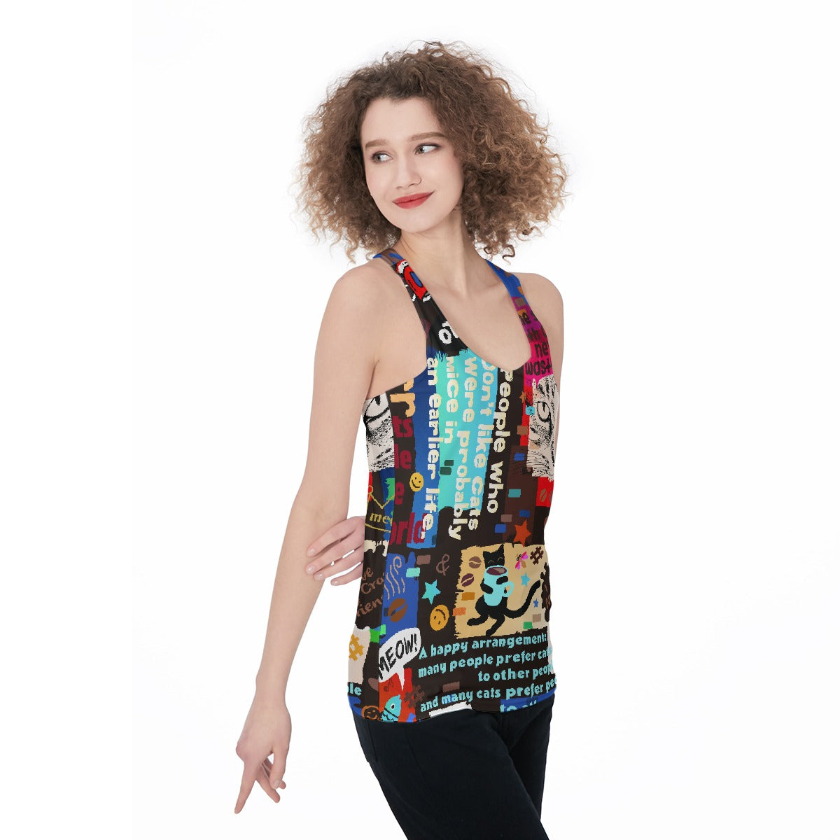 All-Over Print Women's Racerback Tank Top