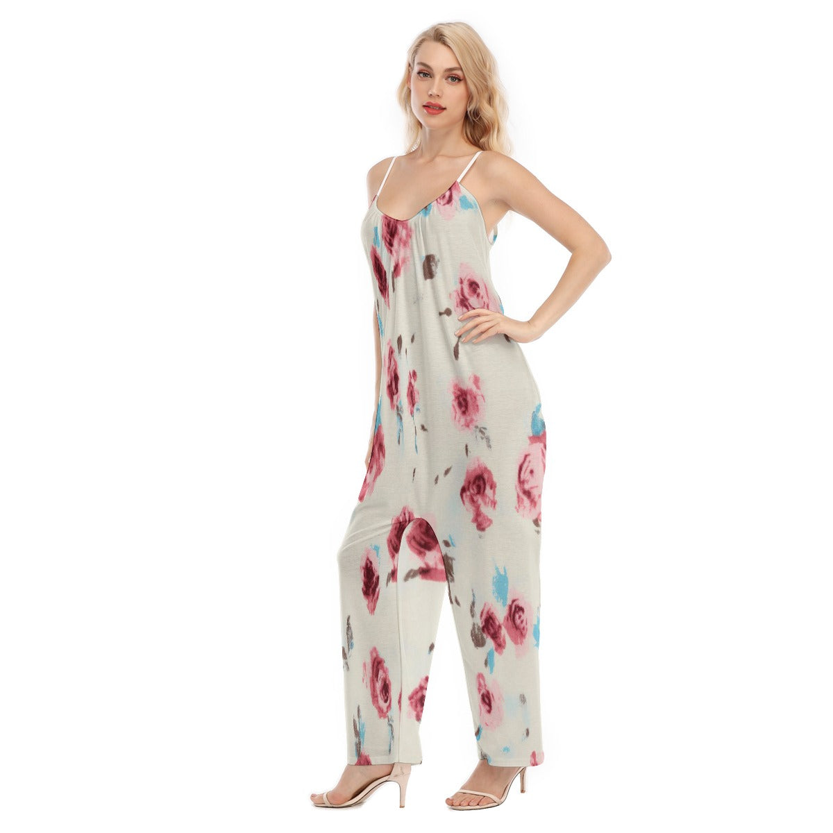 All-Over Print Women's Loose Cami Jumpsuit