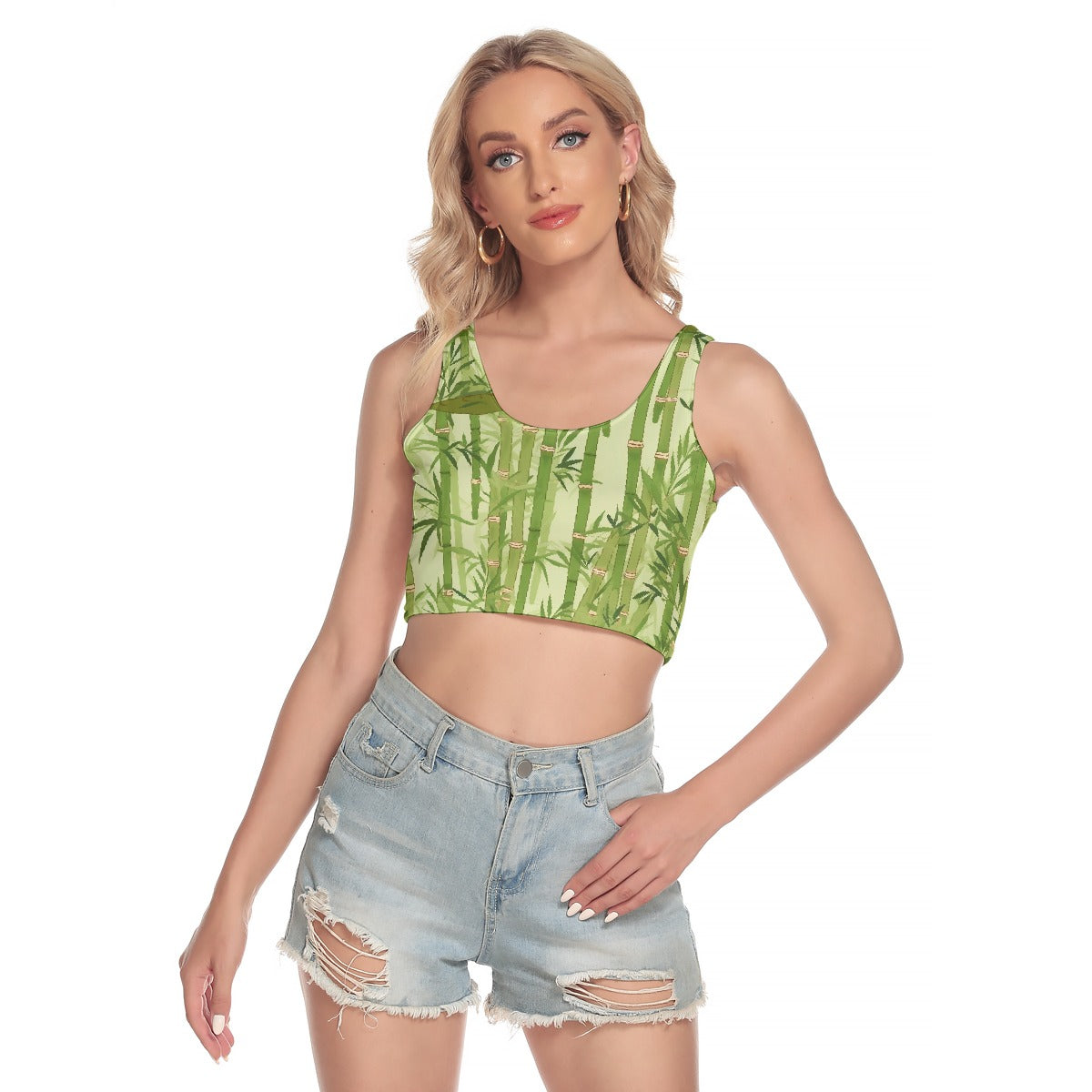 All-Over Print Women's Sport Crop Tank Top
