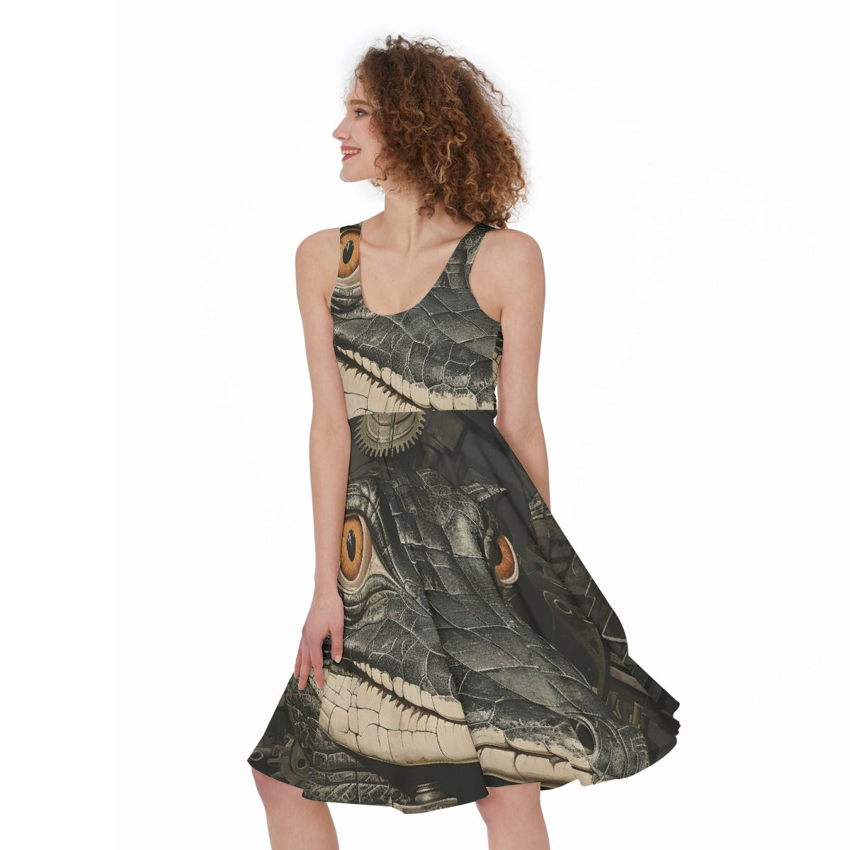 All-Over Print Women's Sleeveless Dress