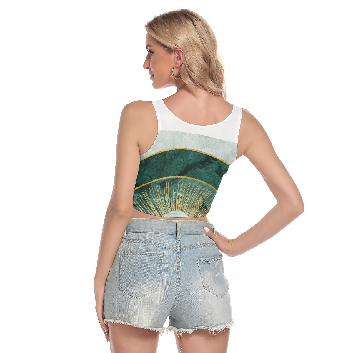 All-Over Print Women's Sport Crop Tank Top
