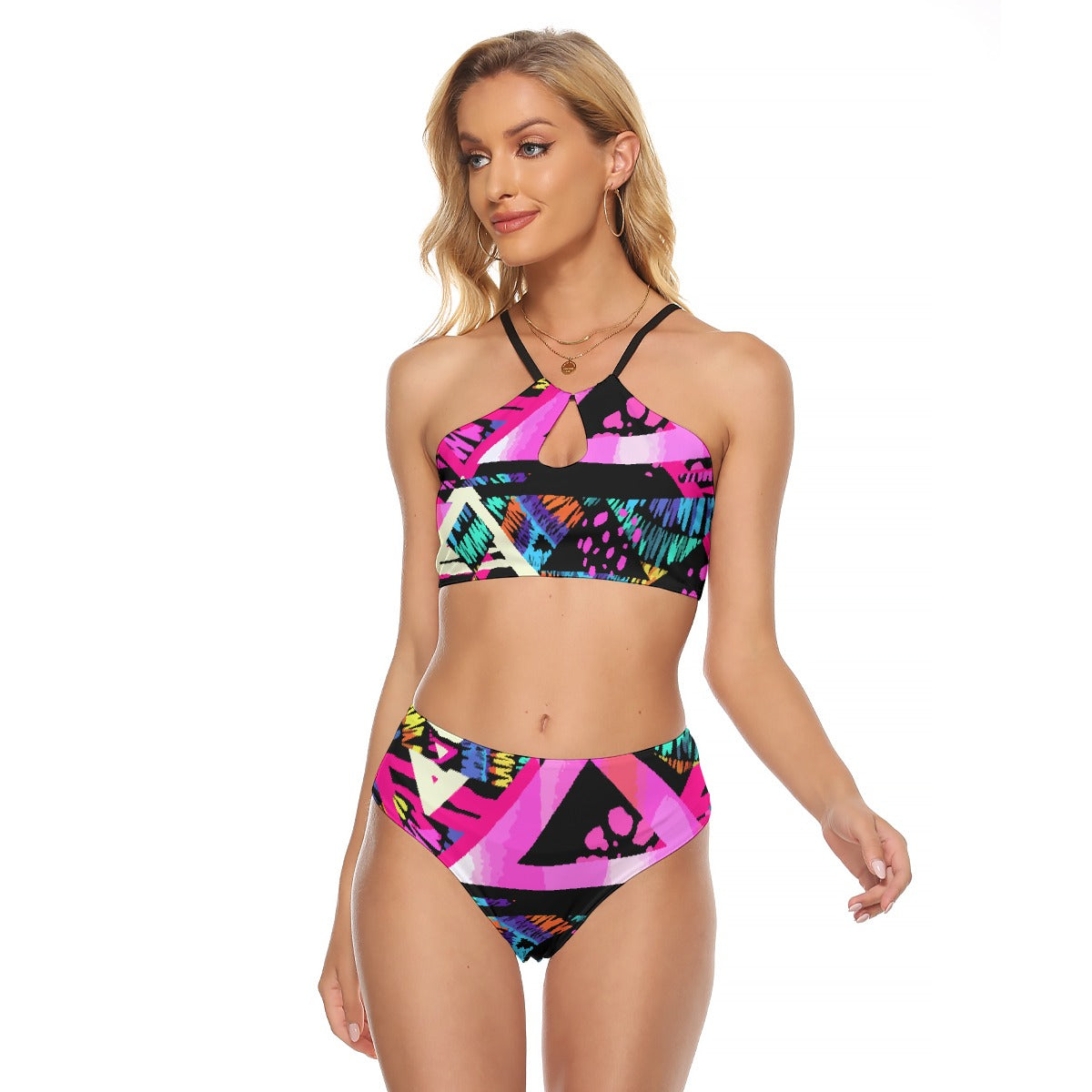 All-Over Print Women's Cami Keyhole One-piece Swimsuit