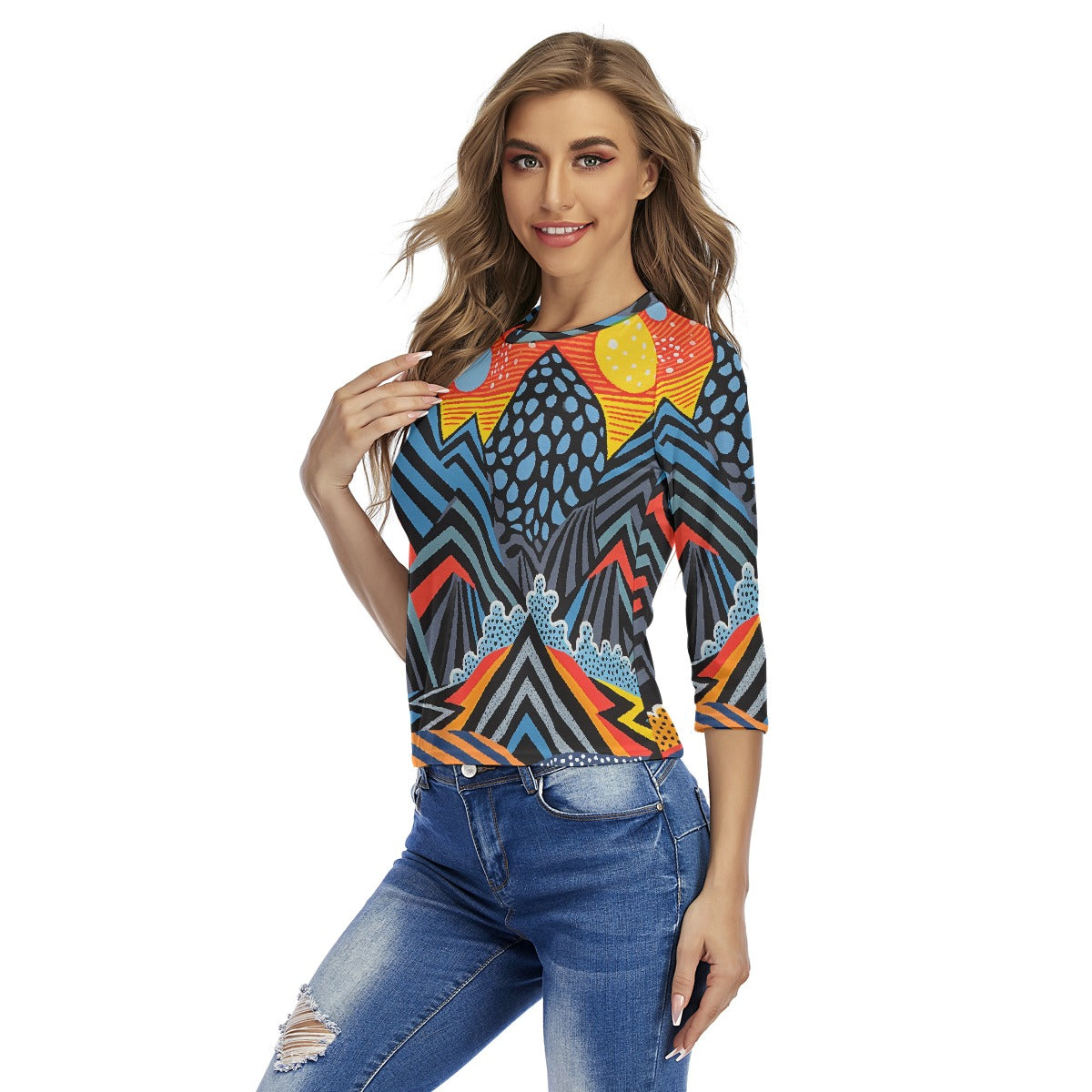 All-Over Print Women's Raglan Sleeves T-shirts