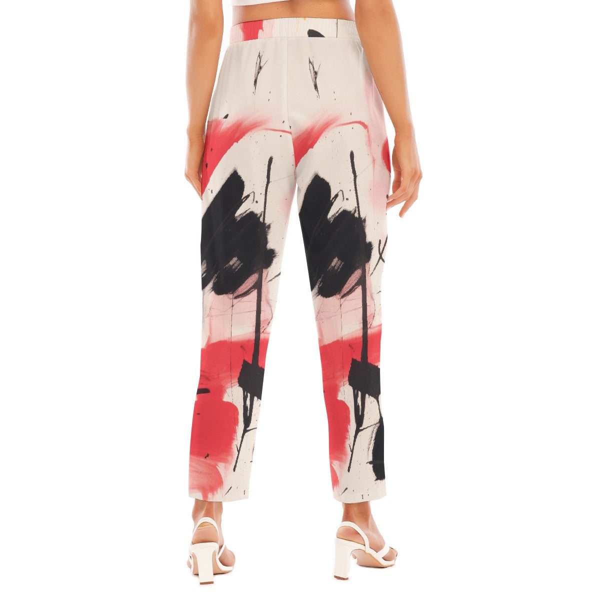 All-Over Print Women's Loose Straight-leg Pants