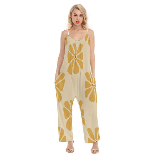 All-Over Print Women's Loose Cami Jumpsuit