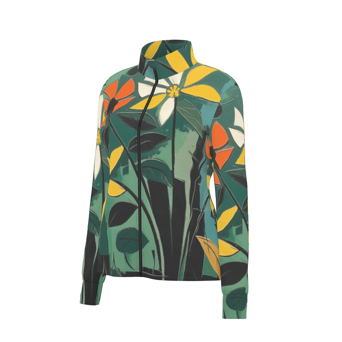 All-Over Print Women's Long Sleeve Thumbhole Jacket