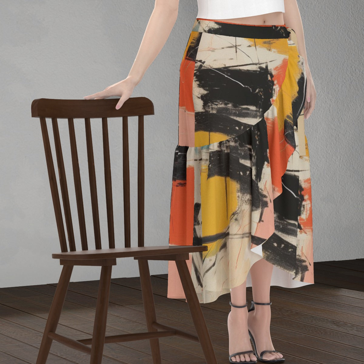 All-Over Print Women's Wrap Skirt