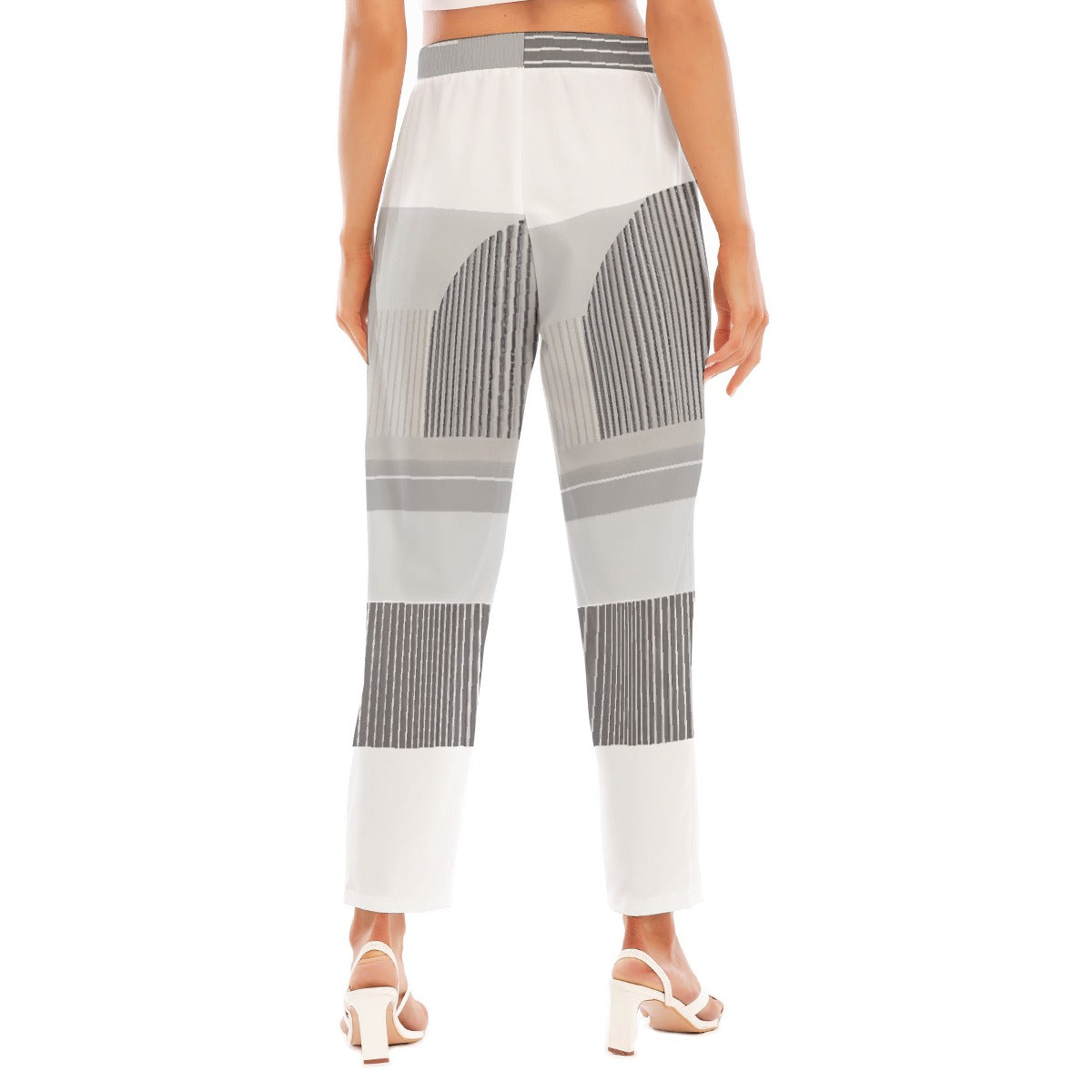 All-Over Print Women's Loose Straight-leg Pants