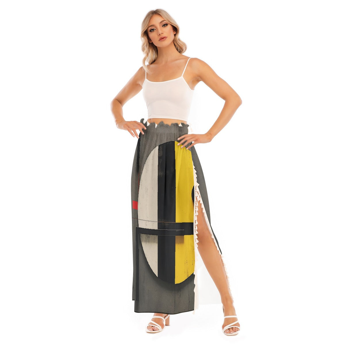 All-Over Print Women's Side Split Skirt