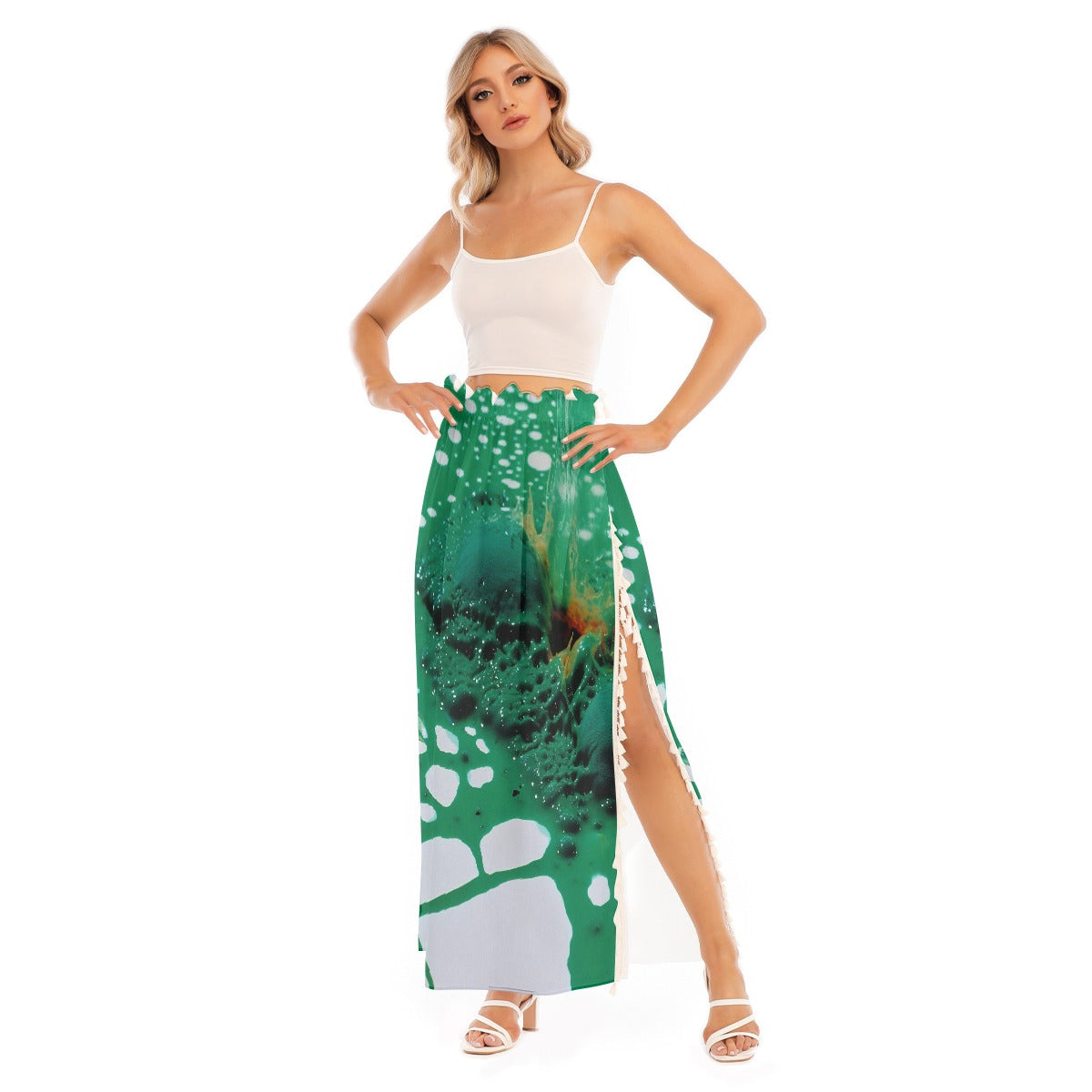 All-Over Print Women's Side Split Skirt