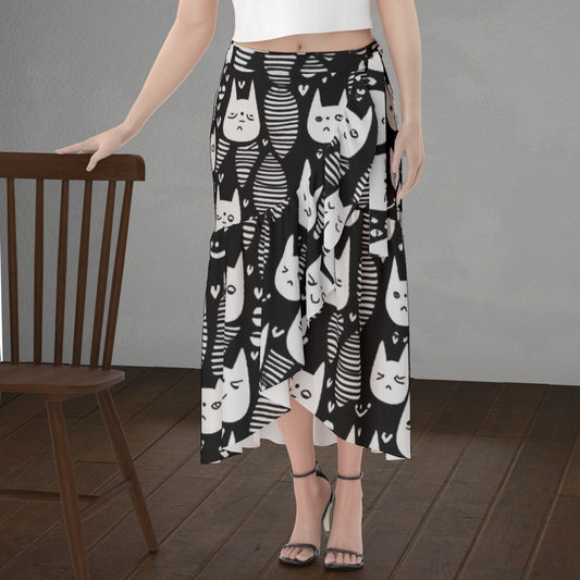 All-Over Print Women's Wrap Skirt