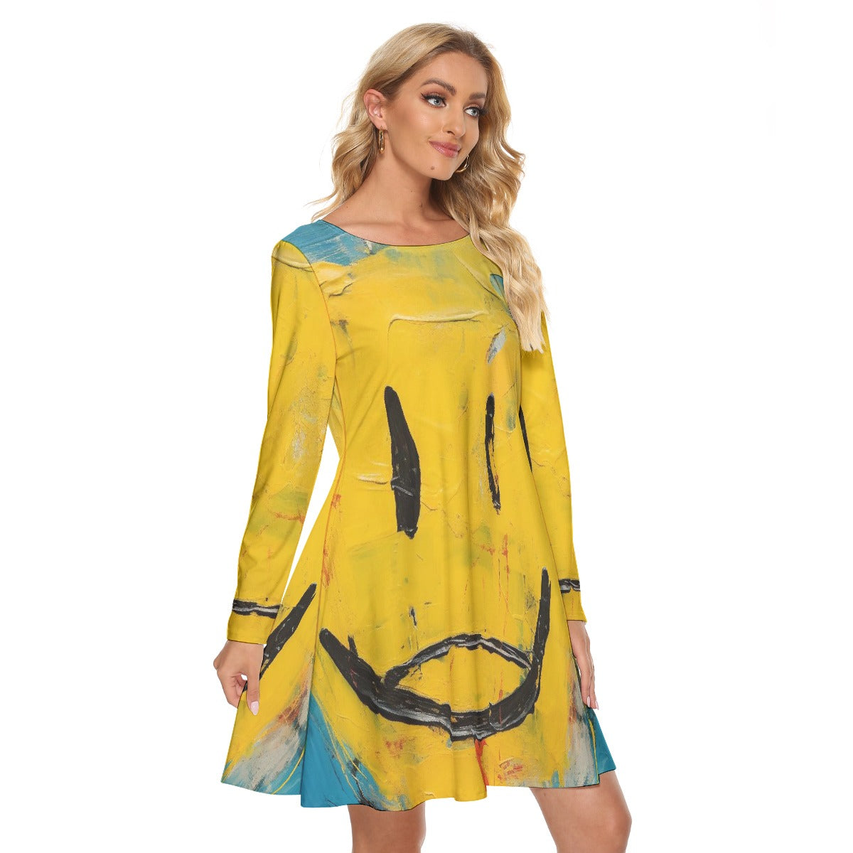 All-Over Print Women's Crew Neck Dress