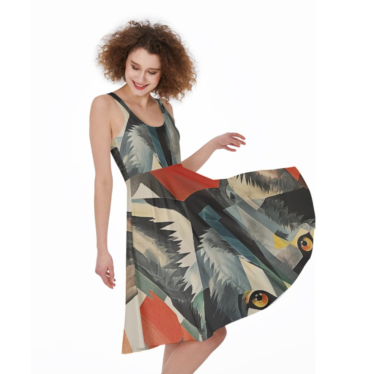All-Over Print Women's Sleeveless Dress