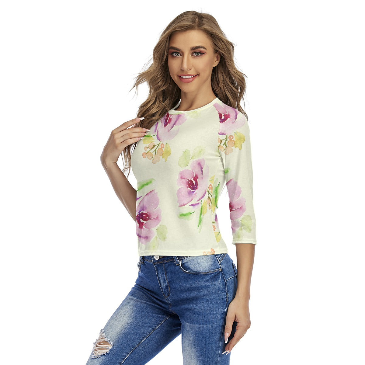 All-Over Print Women's Raglan Sleeves T-shirts