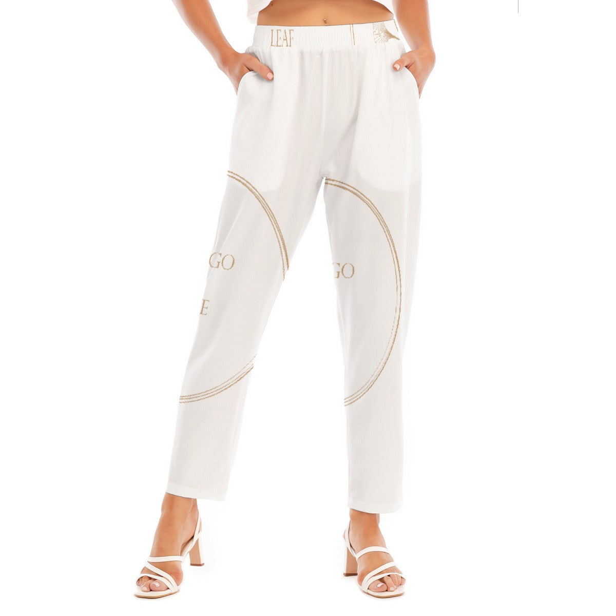 All-Over Print Women's Loose Straight-leg Pants