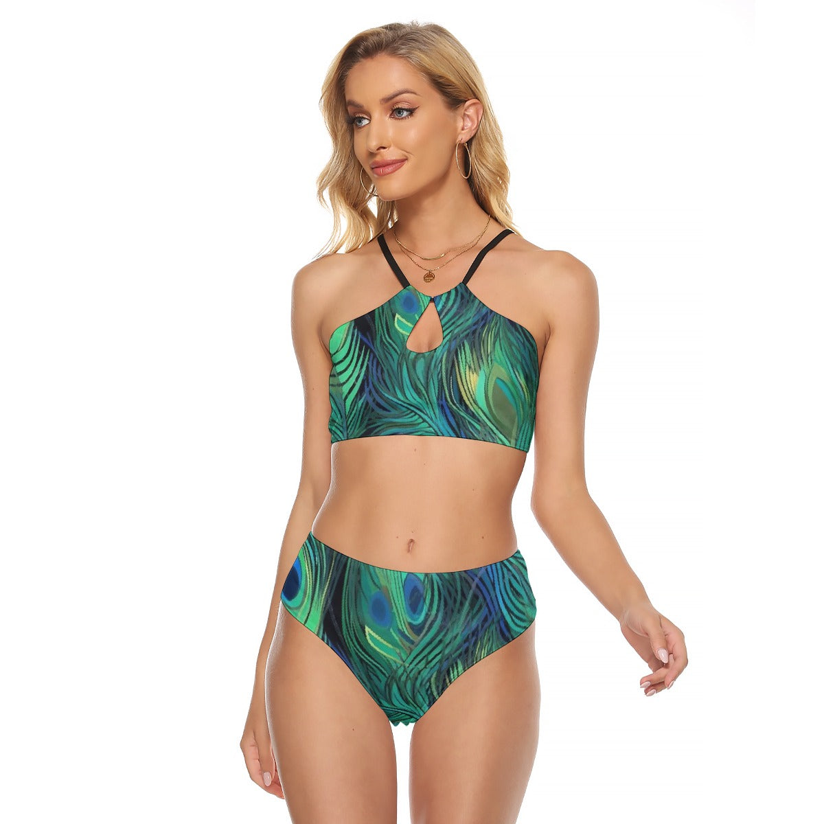 All-Over Print Women's Cami Keyhole One-piece Swimsuit