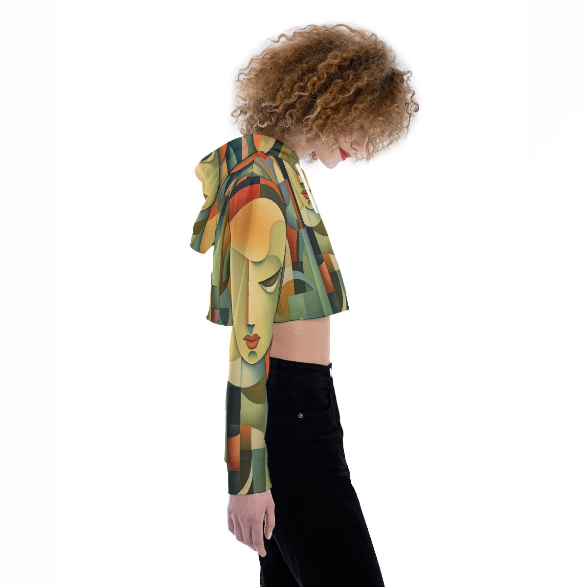 All-Over Print Women's Crop Top Hoodie