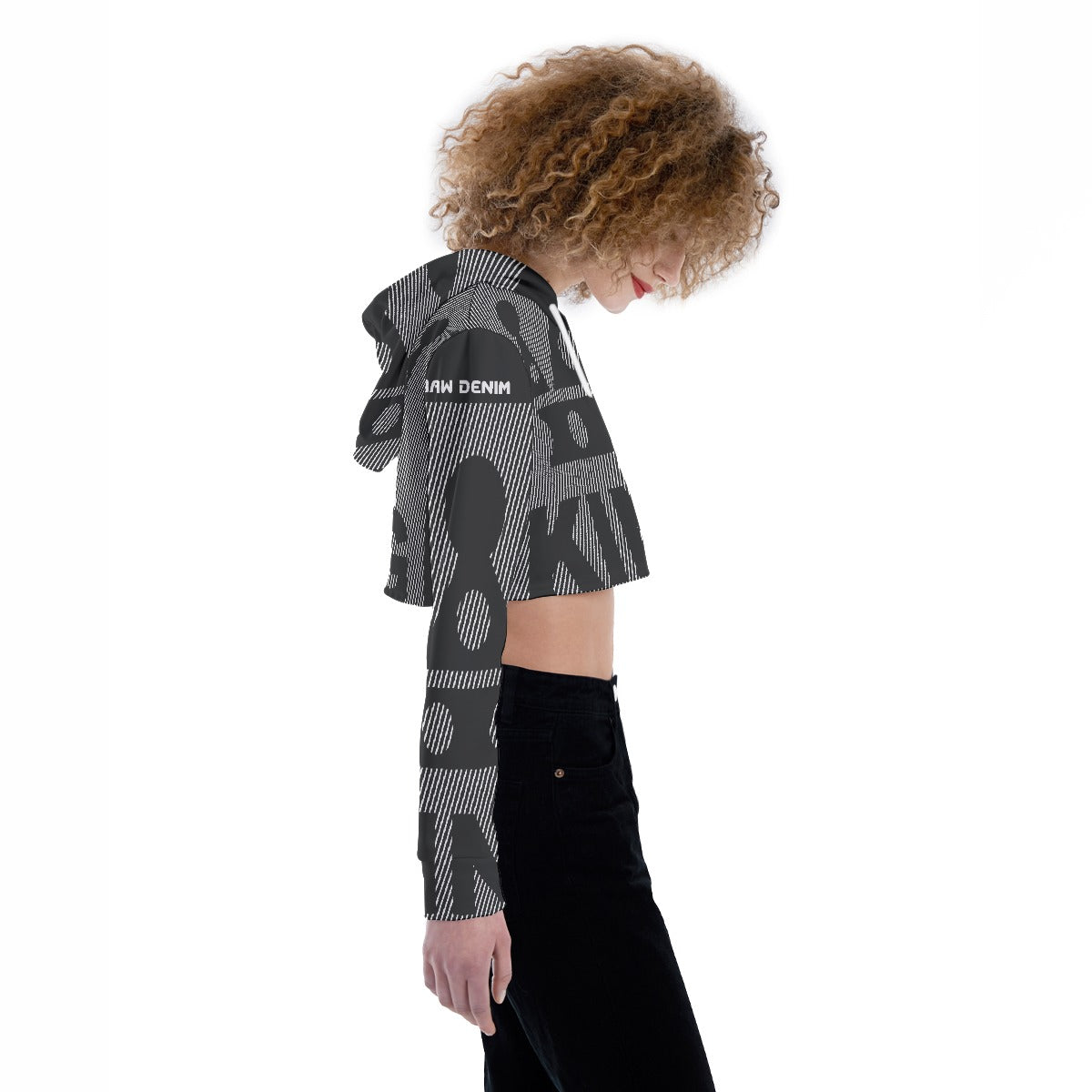 All-Over Print Women's Crop Top Hoodie
