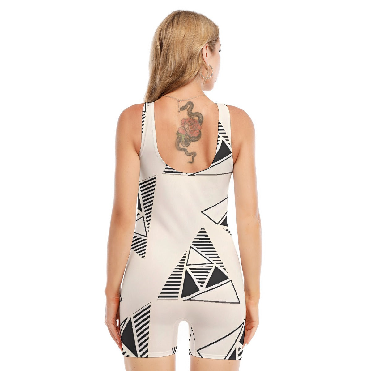 All-Over Print Women's Sleeveless One-piece Swimsuit