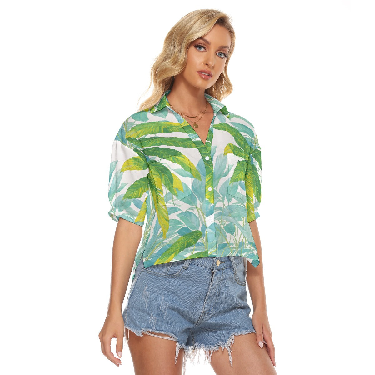 All-Over Print Women's V-neck Shirts