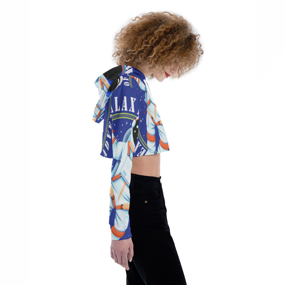 All-Over Print Women's Crop Top Hoodie