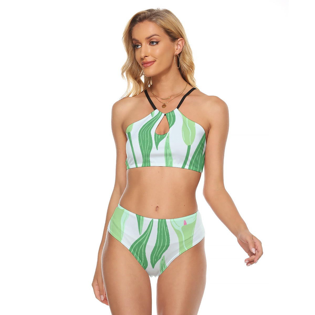 All-Over Print Women's Cami Keyhole One-piece Swimsuit